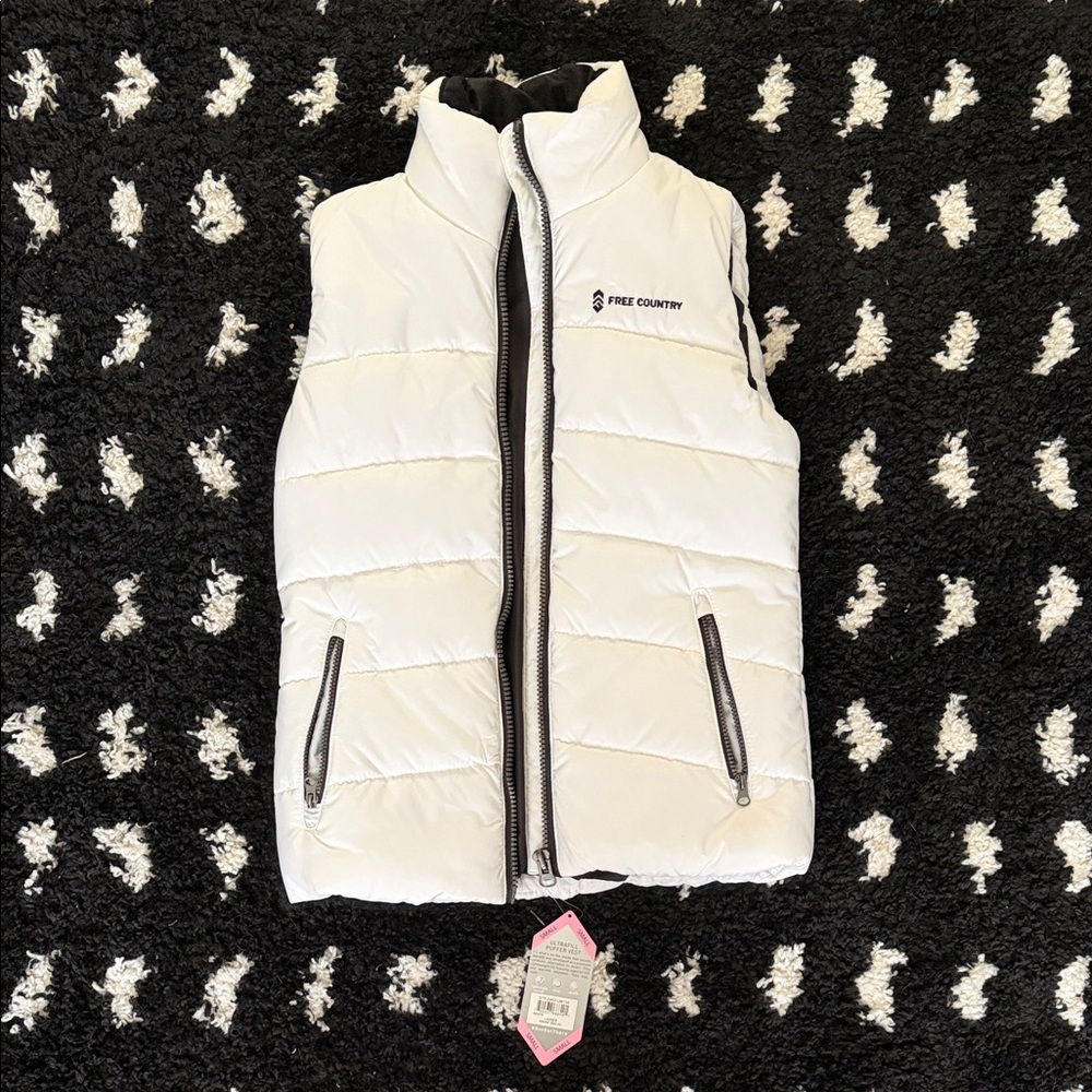 Free Country Snowy White Puffer Vest